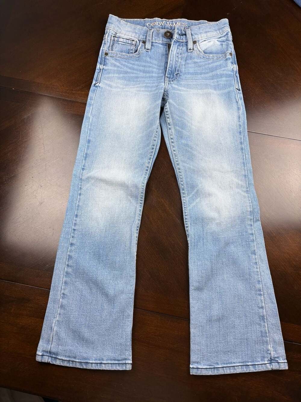 Cody James Boys Light Wash Bootcut Jeans Western Cowboy Denim Size 10 Reg